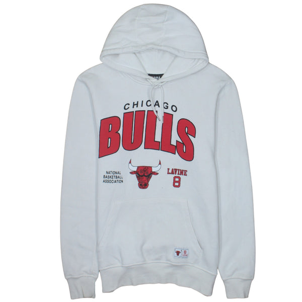 NBA 90's Chicago Bulls Pullover Hoodie Large White