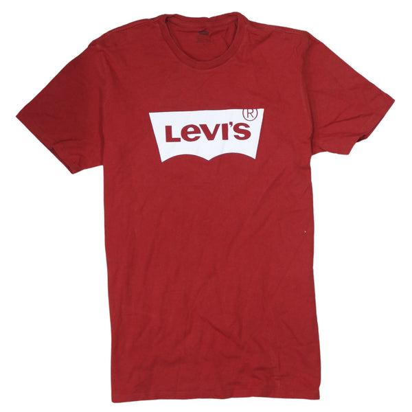 Levi's 90's Short Sleeves Spellout T Shirt Medium Red