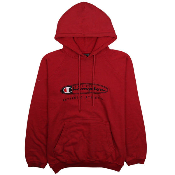 Champion 90's Spellout Pullover Hoodie XLarge (missing sizing label) Red