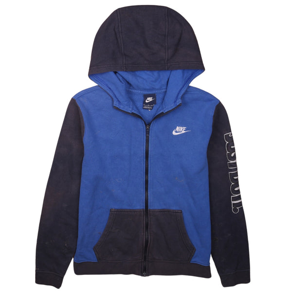 Authentic Nike 90's Black Swoosh XLarge Women's Zip Hoodie Vintage