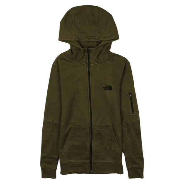 The North Face 90's Full Zip Up Hoodie XSmall Khaki Green