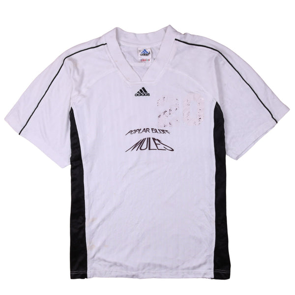 Adidas 90's Short Sleeves V Neck T Shirt XLarge White