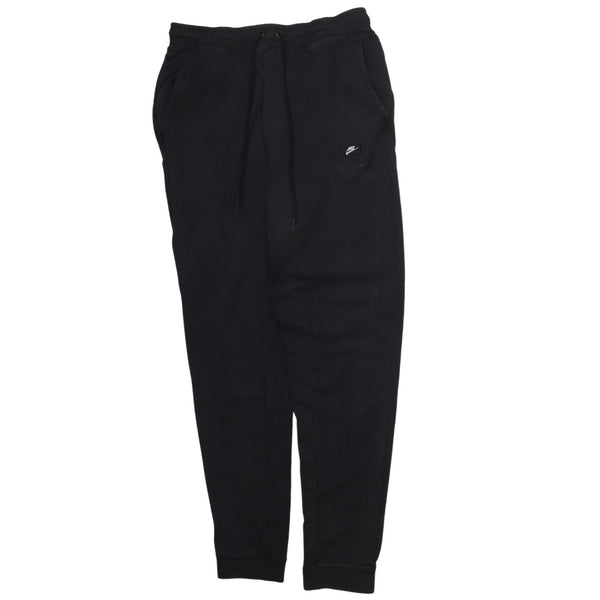 Nike 90's Swoosh Elasticated Waistband Drawstrings Joggers / Sweatpants Large Black