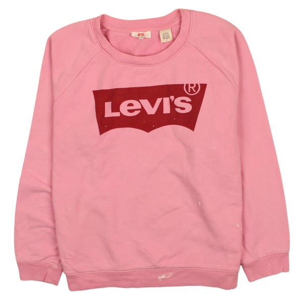 Levi's 90's Spellout Crew Neck Sweatshirt Medium Purple