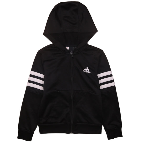 Adidas 90's Sportswear Full Zip Up Hoodie XSmall (missing sizing label) Black