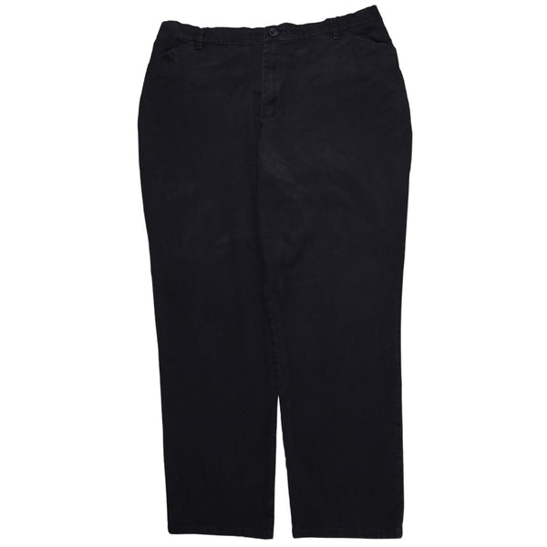 Lee 90's Straight Leg Baggy Trousers / Pants Medium Black