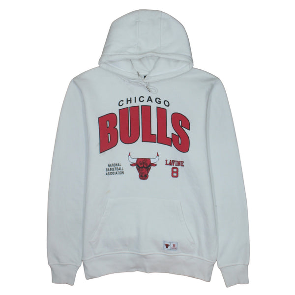 NBA 90's Chicago Bulls Pullover Hoodie Large White