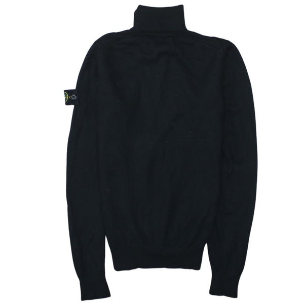 Stone Island 90's Plain Turtle Neck Jumper / Sweater XSmall  Black