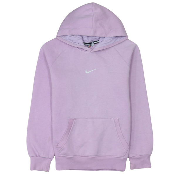 Nike Lilac Pink Hoodie Men's Small Embroidered Swoosh Front Pocket Pullover Sweatshirt