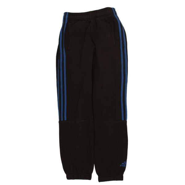 Adidas 90's Elasticated Waistband Drawstrings Joggers / Sweatpants Medium Black