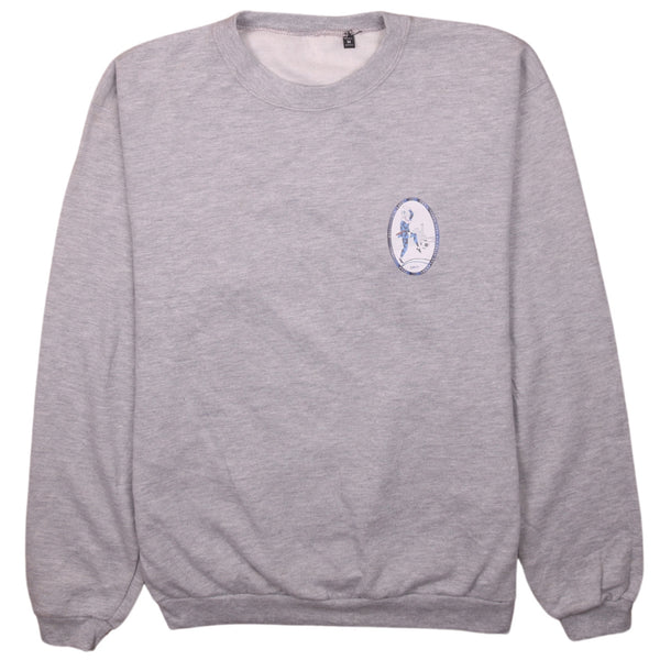 90s Vintage Grey Crew Neck Sweatshirt Women's Medium Heavyweight