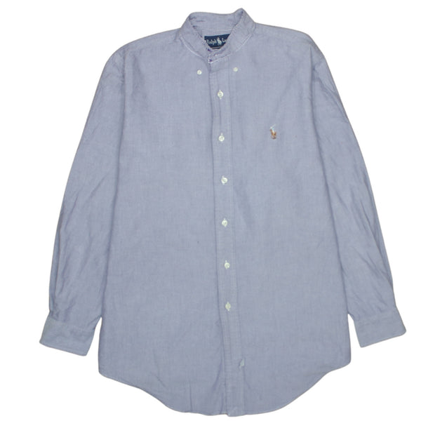 Polo Ralph Lauren 90's Long Sleeve Button Up Shirt Large  Blue
