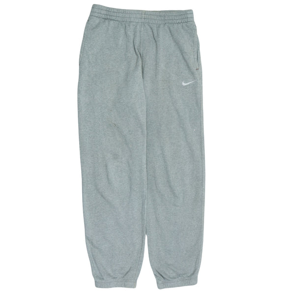 Nike 90's Swoosh Elasticated Waistband Drawstrings Joggers / Sweatpants XLarge Grey