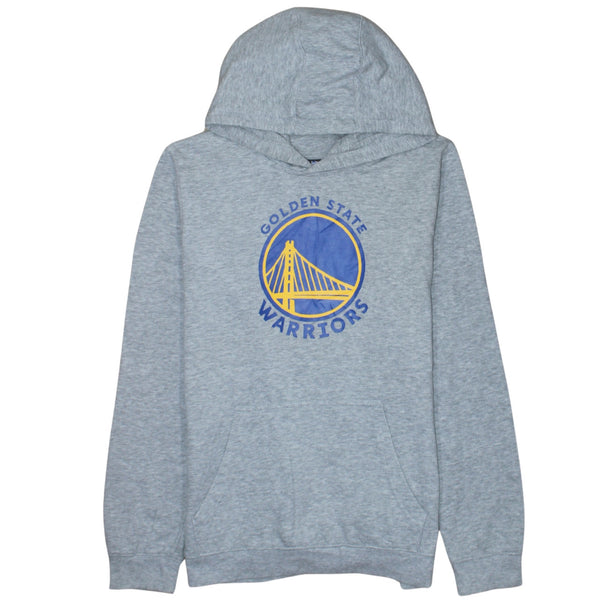 NBA Grey Hoodie Boy’s XLarge Golden State Warriors Printed Logo Pullover Sweatshirt