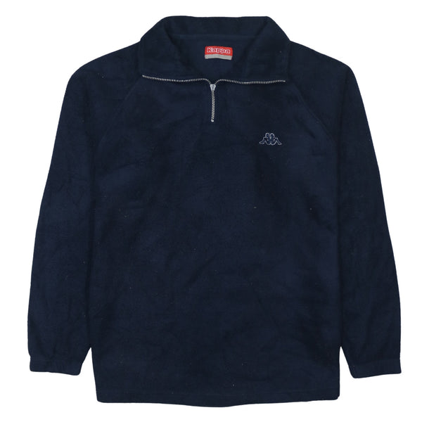 Kappa 90's Hiking Warm Quarter Zip Fleece Jumper XLarge  Navy Blue