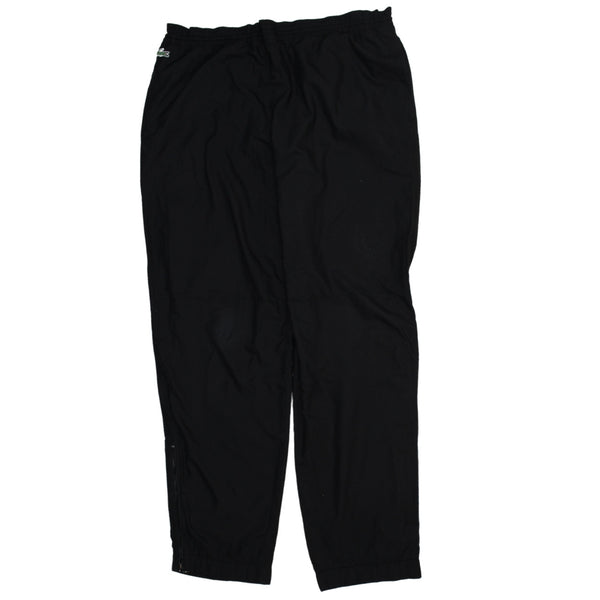 Lacoste 90's Elasticated Waistband Drawstring Trousers / Pants 36 Black