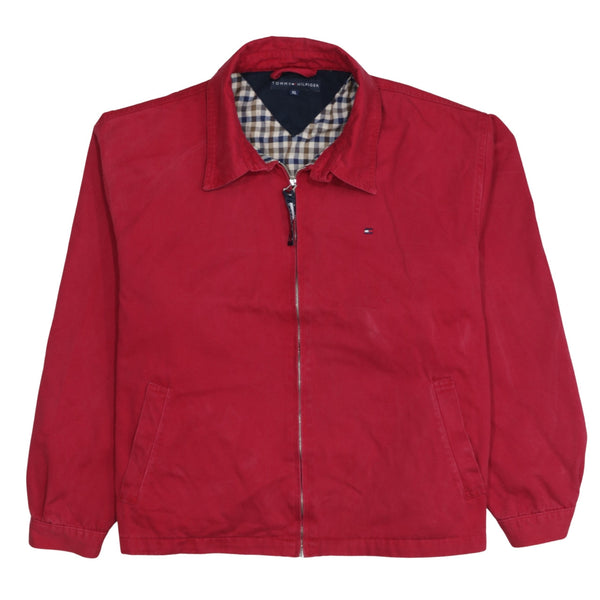 Tommy Hilfiger 90's Lightweight Full Zip Up Windbreaker XLarge Red