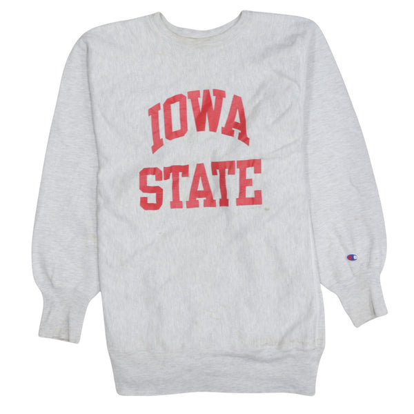 Champion 90's Iowa State Crew Neck Sweatshirt XLarge Grey
