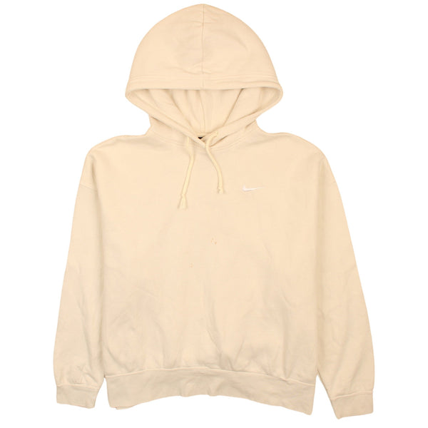 Nike 90's Swoosh Pullover Hoodie XLarge Beige Cream