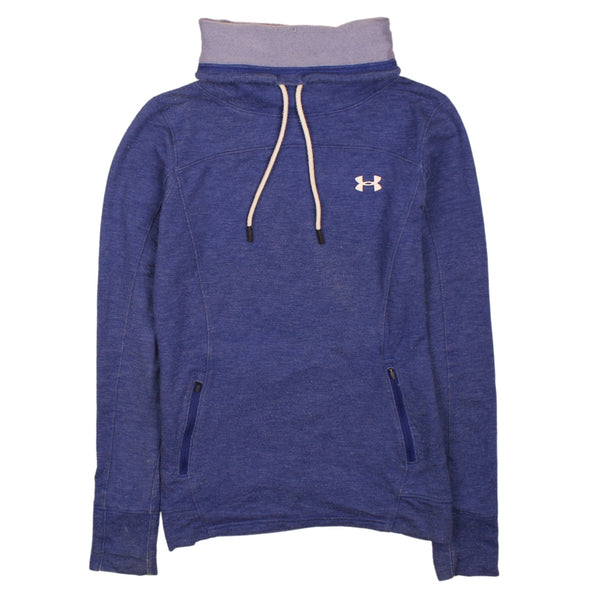 Under Armour 90's Lightweight Turtle Neck Jumper / Sweater Small Blue