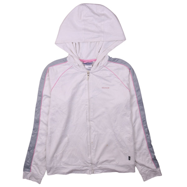 Reebok 90's Full Zip Up Hoodie Large White