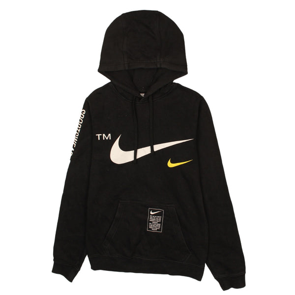 Nike 90's Swoosh Pullover Hoodie XSmall Black