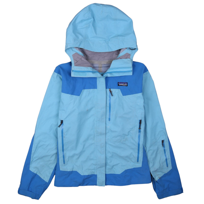 Patagonia 90's Hooded Full Zip Up Windbreaker Small Blue