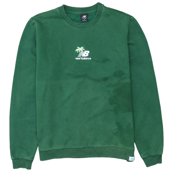 New Balance 90's Medium Green Lightweight Crew Neck Sweatshirt
