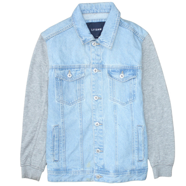 Retro 90's Lightweight Button Up Denim Jacket Medium Blue