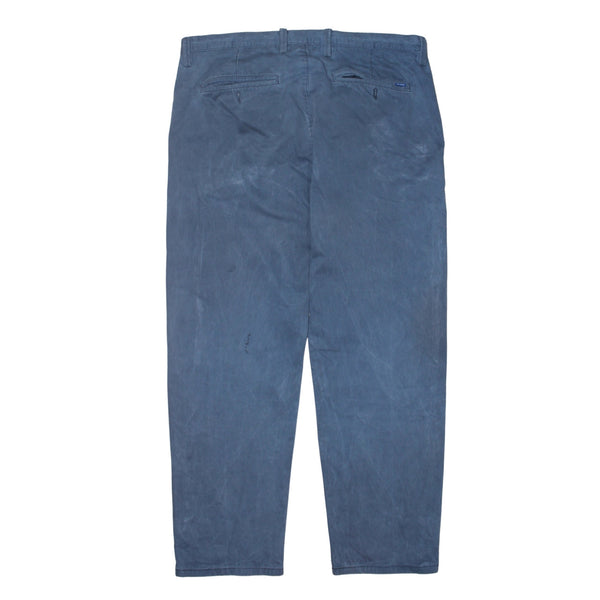 GANT 90's Drawstring Pockets Straight Leg Baggy Trousers / Pants 36 Blue