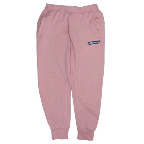Ellesse Pink Joggers Women’s UK 6 Elastic Waist Cuffed Hem Embroidered Logo Sweatpants