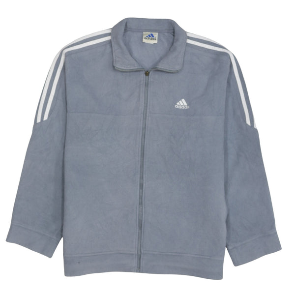 Adidas 90's Hiking Warm Full Zip Up Fleece Jumper Large  Blue