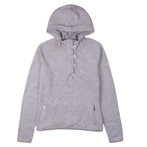 The North Face 90's Quater Button Hoodie Medium Grey