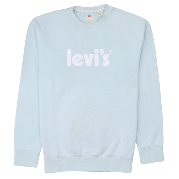 Levi's 90's Spellout Crew Neck Sweatshirt Medium Black