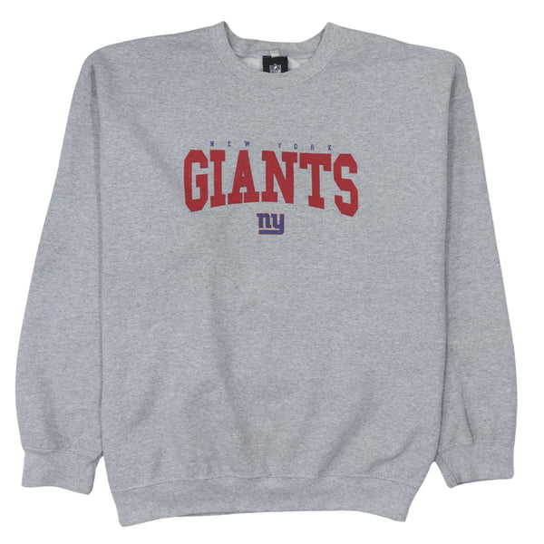 NFL Grey Sweatshirt Men's XLarge New York Giants Printed Logo Crewneck Pullover
