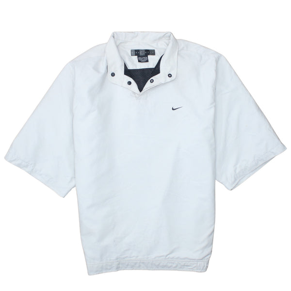 Nike 90's Swoosh Short Sleeves Windbreaker Large White