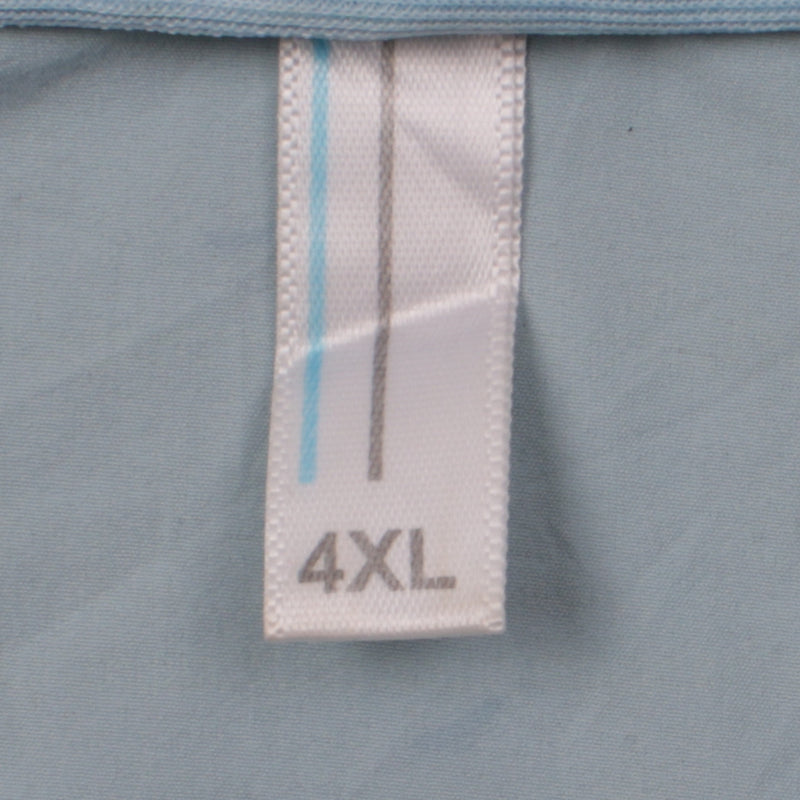 Adidas 90's Hooded Full Zip Up Windbreaker XXXXLarge (4XL) Blue