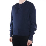 Ralph Lauren - Blue Quarter button Sweatshirt - XLarge