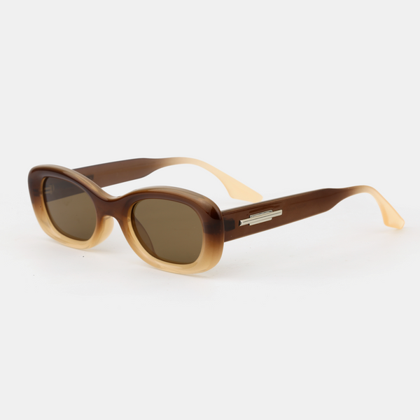 Classic Oval Sunglasses Brown