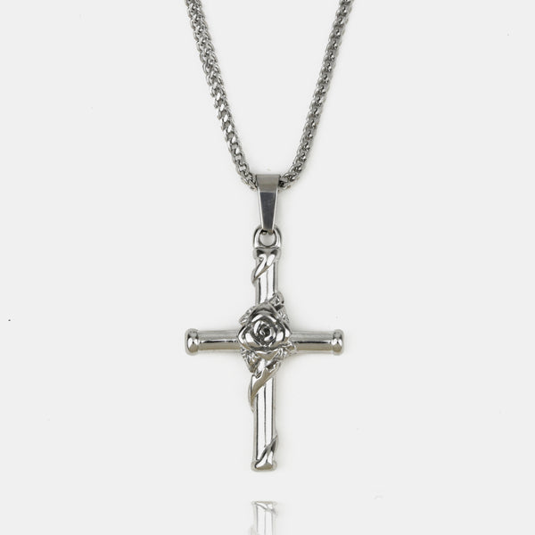 Cross Pendant Necklace Silver