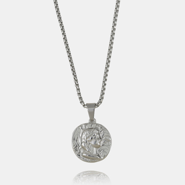 Silver Athena Pendant Necklace