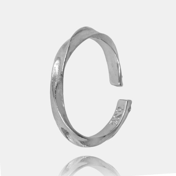 Twisted Sterling Silver Ring Adjustable