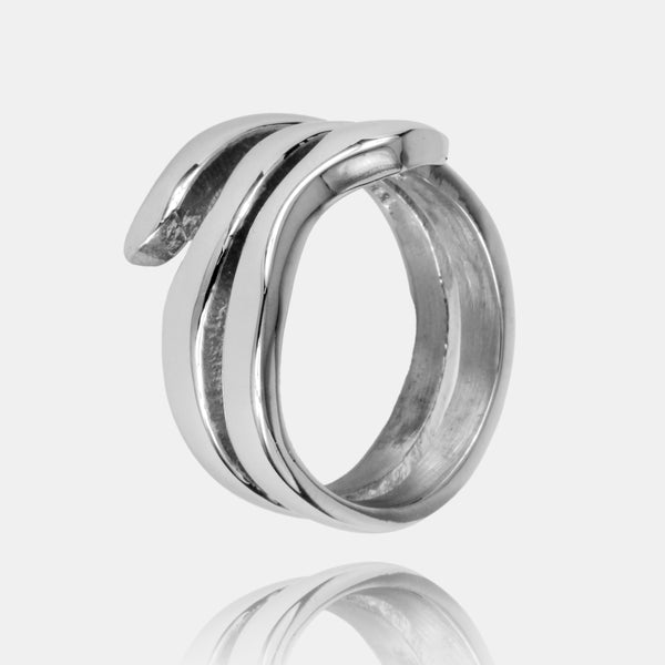 Silver Spiral Ring