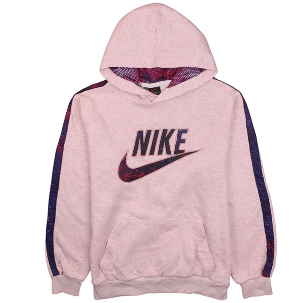 Nike 90's Center Middle Swoosh Pullover Hoodie XLarge Pink