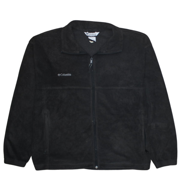 Columbia 90's Hiking Warm Full Zip Up Fleece Jumper XXLarge (2XL) Black