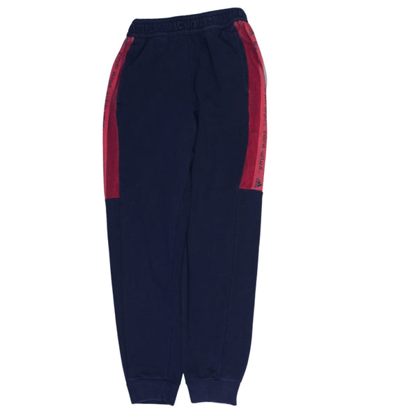 Adidas 90's Elasticated Waistband Drawstrings Joggers / Sweatpants Small Navy Blue