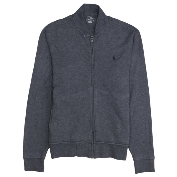 Polo Ralph Lauren 90's Lightweight Full Zip Up Sweatshirt Medium Grey
