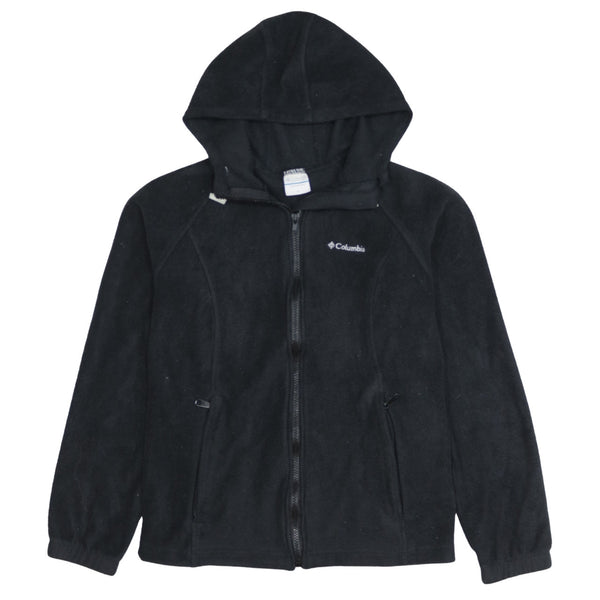 Columbia 90's Hiking Warm Full Zip Up Fleece Jumper Medium Black