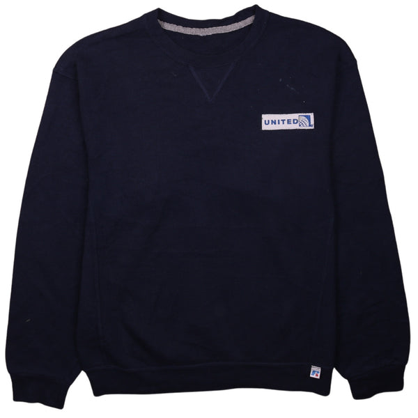 Russell Athletic 90's Heavyweight Crew Neck Sweatshirt Medium (missing sizing label) Navy Blue