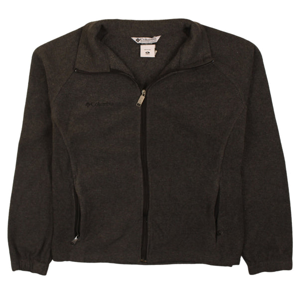 Columbia 90's Black Vintage Hiking Warm Fleece Jumper XL Full Zip